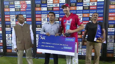 M52: KXIP vs KKR – VIVO Perfect Catch of the Match – Andrew Tye
