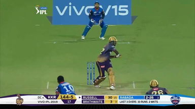 M26: KKR vs DC – Andre Russell Six