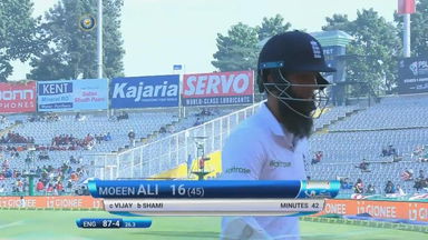 IND vs ENG 2016 - 3rd Test, day 1 : Moeen Ali Wicket