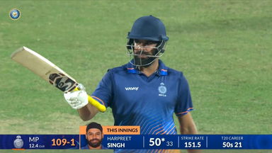 SMAT 2025, Madhya Pradesh vs Jharkhand: Harpreet Singh Bhatia's fighting knock of 77*(48)