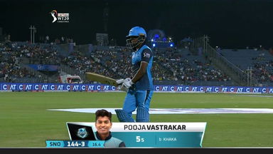 Final: Supernovas vs Velocity – Pooja Vastrakar Wicket