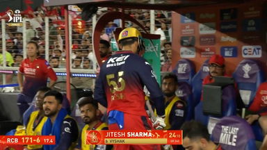 IPL 2025 Final: RCB vs PBKS - Jitesh Sharma Wicket