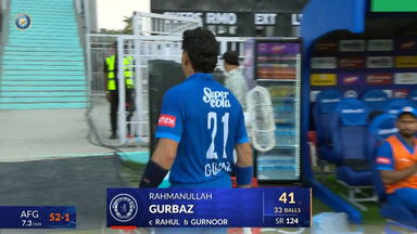 IND vs AFG 2026, 2nd ODI: Rahmanullah Gurbaz Wicket