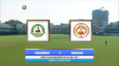 Cooch Behar Trophy 2019-20, Final: Vidarbha vs Baroda - Day 2 Highlights
