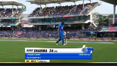 IND vs WI 2019, 1st ODI: Rohit Sharma Wicket