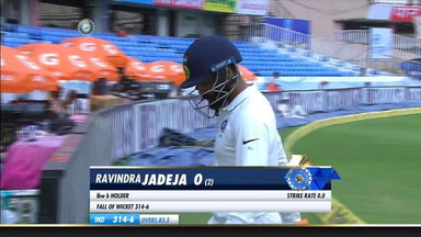 IND vs WI 2018, 2nd Test Day 3: Ravindra Jadeja Wicket