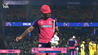 IPL 2025 M62: CSK vs RR - Riyan Parag Wicket