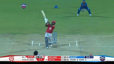 M37: DC vs KXIP – Chris Gayle Six