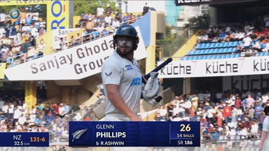 IND vs NZ 2024, 3rd Test: Glenn Phillips Wicket