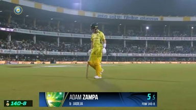 IND vs AUS 2023-24, 2ND ODI: Adam Zampa Wicket