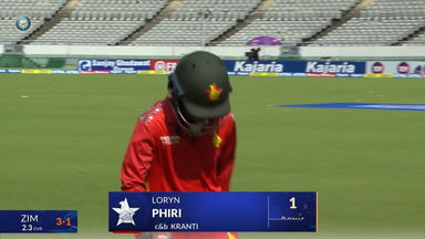 IND-W vs ZIM-W 2026, 1st ODI: Loryn Phiri Wicket