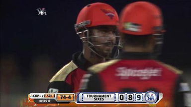 M9: KXIP vs SRH –  Lokesh Rahul Six