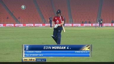 IND vs ENG 2021, 4th T20I :Eoin Morgan Wicket
