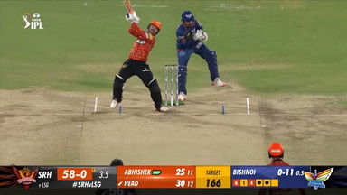 M57: SRH vs LSG  – Travis Head Six