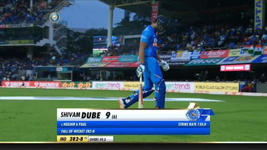 IND vs WI 2019, 1st ODI: Shivam Dube Wicket