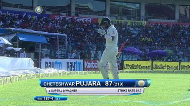 India VS NZ 2016, 2nd Test day 1 -  Pujara Wicket