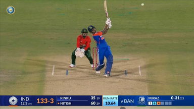 IND vs BAN 2024, 2nd T20I: Nitish Reddy Six