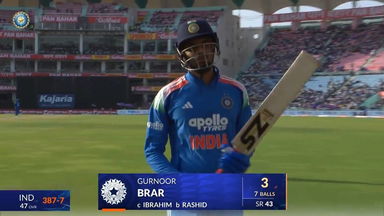 IND vs AFG 2026, 2nd ODI: Gurnoor Brar Wicket