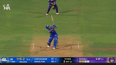 IPL 2025 M12: MI vs KKR - Suryakumar Yadav Six