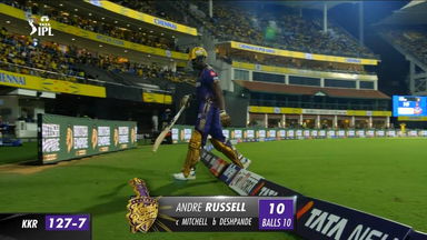 M22: CSK vs KKR – Andre Russell Wicket