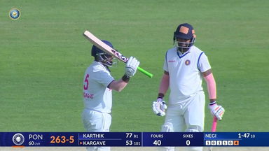Ranji Trophy 2024/25, Himachal Pradesh vs Pondicherry: Akash Kargave's excellent knock of 78(154)