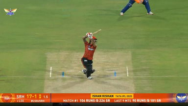 IPL 2025 M61: LSG vs SRH - Ishan Kishan Six