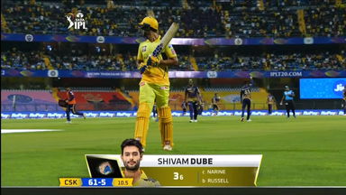 M01: CSK vs KKR – Shivam Dube Wicket