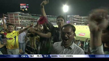 M20: CSK vs T&T –  Evin Lewis lbw Suresh Raina