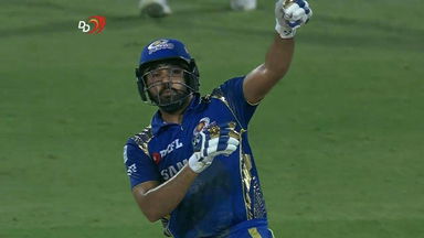 M55: DD vs MI – Rohit Sharma Wicket
