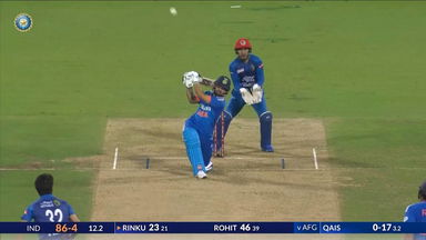 IND vs AFG 2024, 3RD T20I: Rinku Singh Six