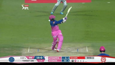 M50: KXIP vs RR – Robin Uthappa Six