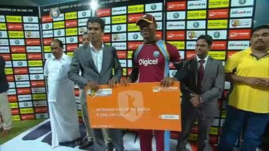 1ST ODI: IND vs WI  –   Man Of The Match – Marlon Samuels
