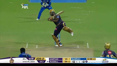 M47: KKR vs MI – Andre Russell Six