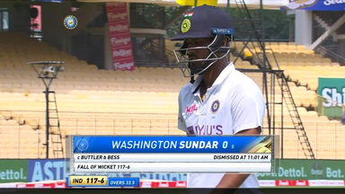 IND vs ENG 2021, 1st Test, Day 5: Washington Sundar Wicket