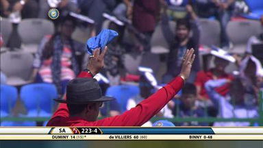 1ST ODI: IND vs SA – JP Duminy Six