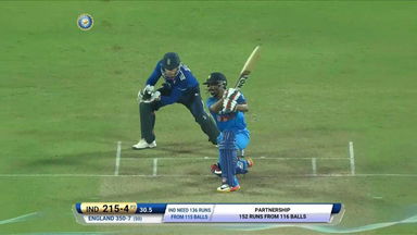 IND vs ENG 2017, 1st ODI : Kedar Jadhav Six