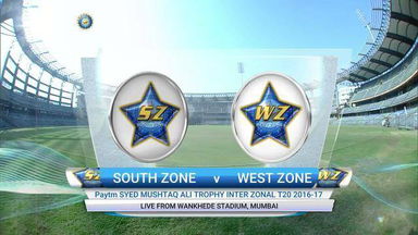 T20 Zonal League, 2016-17 : South Zone vs West Zone – Highlights
