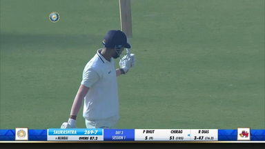 Chirag Jani's gritty 84* vs Mumbai