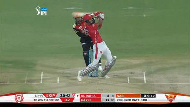 M25: SRH vs KXIP – KL Rahul Six