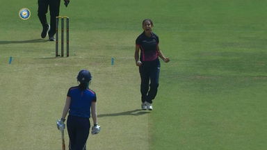 Senior Womens T20 Trophy2022 PQF3 : Caught & bowled: Prachi Chauhan grabs an excellent catch