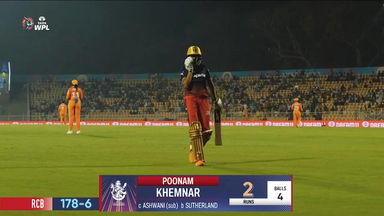 M06- GG vs RCB: Poonam Khemnar  Wicket