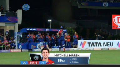 M58: RR vs DC – Mitchell Marsh Wicket