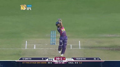 M24: RPS vs SRH   – Rahul Tripathi Six
