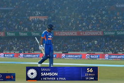 IND vs WI 2026, 4th T20I: Sanju Samson Wicket