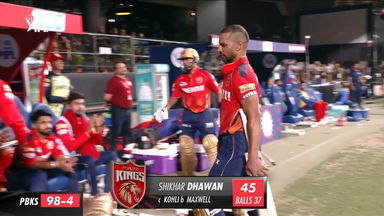 M06: RCB vs PBKS – Shikhar Dhawan Wicket