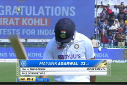 IND vs SL 2022, 1st Test, Day 1: Mayank Agarwal Wicket