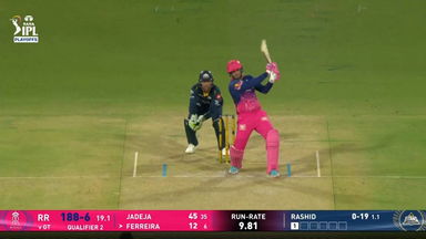 IPL 2026 Q2: GT vs RR - Donovan Ferreira Six