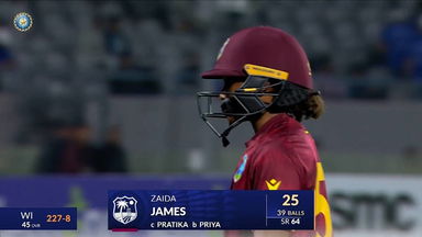 IND-W vs WI-W 2024, 2nd ODI: Zaida James Wicket