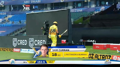 M01: MI vs CSK – Sam Curran Wicket
