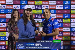 TATA WPL Green Dot Balls of the Match: Match 20, Mumbai Indians vs Royal Challengers Bengaluru, WPL 2025: Shabnim Ismail